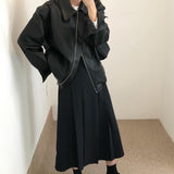 シンプルレザージャケット