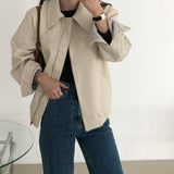 シンプルレザージャケット