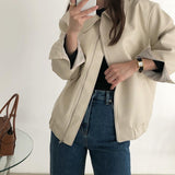 シンプルレザージャケット