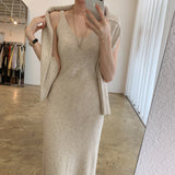 ボレロニットワンピース