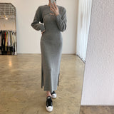 ボレロニットワンピース