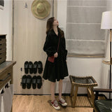 モノトーンシャツワンピース