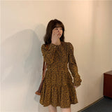 小花柄ミニワンピース