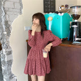 小花柄ミニワンピース