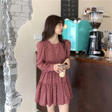 小花柄ミニワンピース