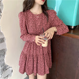 小花柄ミニワンピース