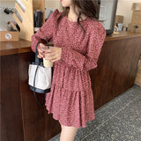 小花柄ミニワンピース