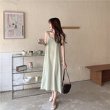 シンプルキャミワンピース