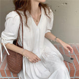 ピンタックシャツワンピース