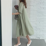 ピンタックシャツワンピース