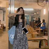 小花柄ギャザーキャミワンピース