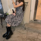 小花柄ギャザーキャミワンピース