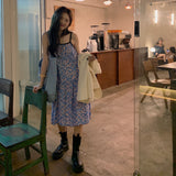 小花柄ギャザーキャミワンピース