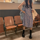 小花柄ギャザーキャミワンピース