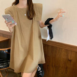 ショルダーデザインワンピース