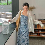 パターンプリントキャミワンピ