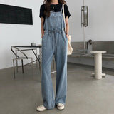 リボンウエストデニムオーバーオール