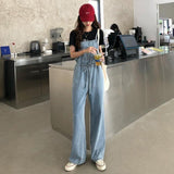 リボンウエストデニムオーバーオール