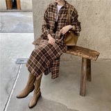 タータンチェックストレートワンピース