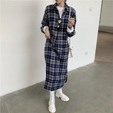 タータンチェックストレートワンピース