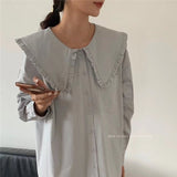 フリルカラーストレートミニワンピース