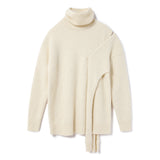 ストラップレスハイネックセーターワンピース