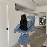 シンプルデニムセットアップ