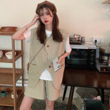 ノースリーブジャケットセットアップ