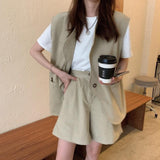 ノースリーブジャケットセットアップ