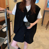 ノースリーブジャケットセットアップ