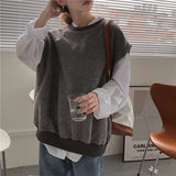 オーバーサイズベスト+シャツ