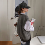 オーバーサイズベスト+シャツ