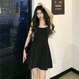 ボレロ風フリルブラウス&ブラックキャミワンピース