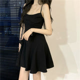 ボレロ風フリルブラウス&ブラックキャミワンピース