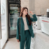 オーバージャケット&ハイウェストパンツ