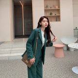 オーバージャケット&ハイウェストパンツ