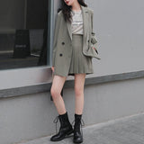 プリーツスカート&ジャケットセットアップ