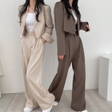 ショートジャケットパンツセットアップ