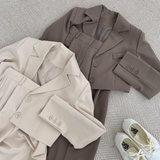 ショートジャケットパンツセットアップ