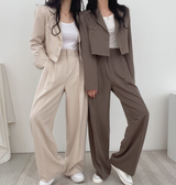 ショートジャケットパンツセットアップ