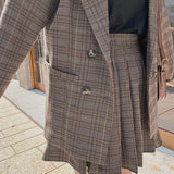 チェッククラシカルセットアップ