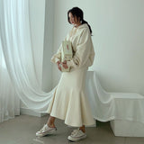 パーカー&マーメイドスカートセットアップ