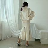 パーカー&マーメイドスカートセットアップ