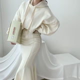 パーカー&マーメイドスカートセットアップ