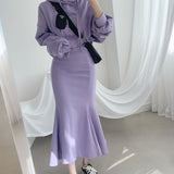 パーカー&マーメイドスカートセットアップ