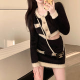 ヴィンテージバイカラーシャギーニットセットアップ