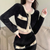 ヴィンテージバイカラーシャギーニットセットアップ