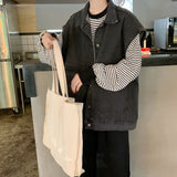 オーバーデニムベスト