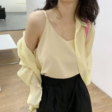 上質Vネックキャミ