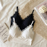 シフォンレースフリルビスチェ